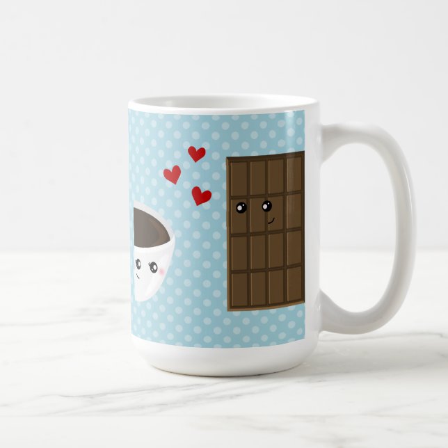 Caneca De Café Amor do café & do chocolate (Direita)