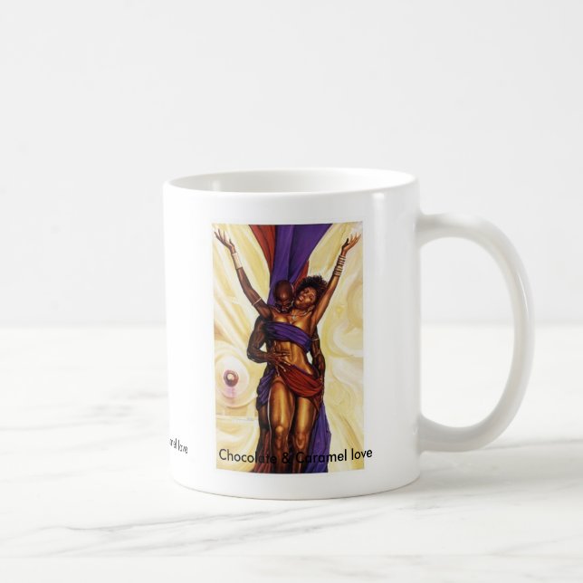 Caneca De Café Amor do chocolate e do caramelo (Direita)