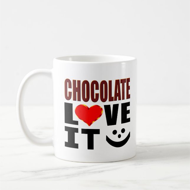 Caneca De Café Amor do chocolate ele (Esquerda)