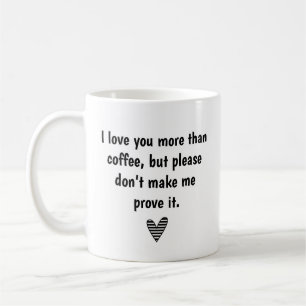 Caneca De Café amor e café, casamento engraçado cita simples