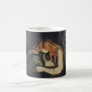 Caneca De Café Amor e Dor (O Vampiro) (por Edvard Munch)