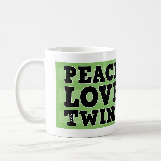 Caneca De Café Amor e gêmeos da paz (Esquerda)