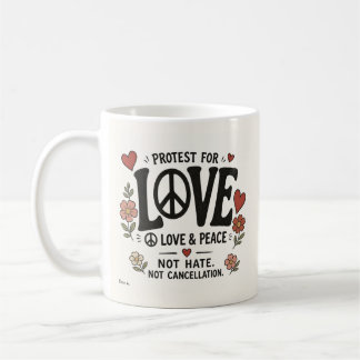 Caneca De Café Amor e paz