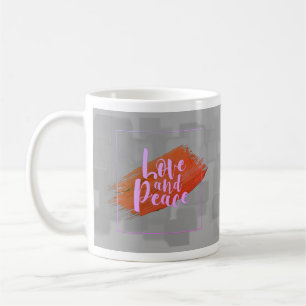 Caneca De Café Amor e paz, Lovemug, Café Mug
