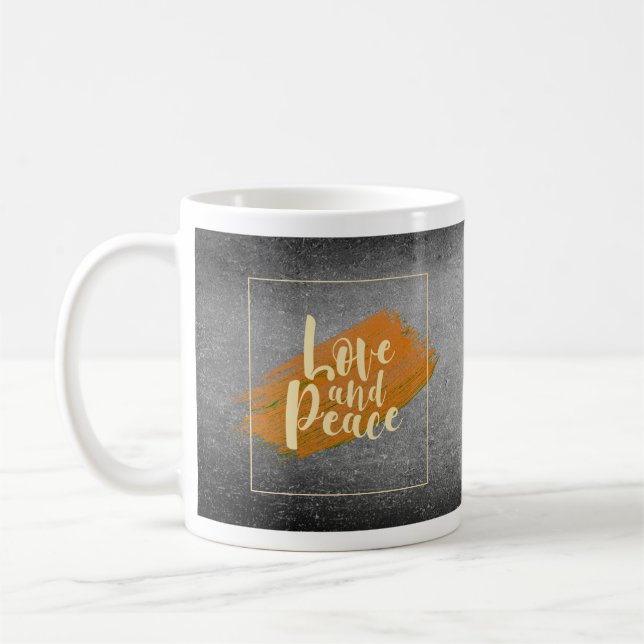 Caneca De Café Amor e paz, Lovemug, Café Mug (Esquerda)