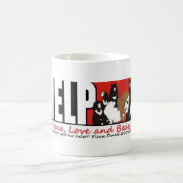 Caneca De Café amor e ursos da paz