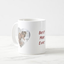 Amor em Cada Sip - Fotos do Coração Mug para a Mãe