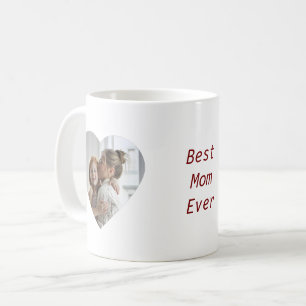 Caneca De Café Amor em Cada Sip - Fotos do Coração Mug para a Mãe