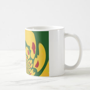 Caneca De Café Amor em Cores Rasta: Corações de Reggae Arte Abstr