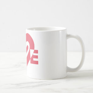 Caneca De Café Amor em Tcherry Pink