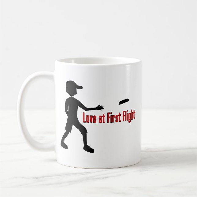 Caneca De Café Amor final do Frisbee no primeiro vôo (Esquerda)