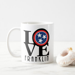 Caneca De Café AMOR Franklin Tennessee 11oz