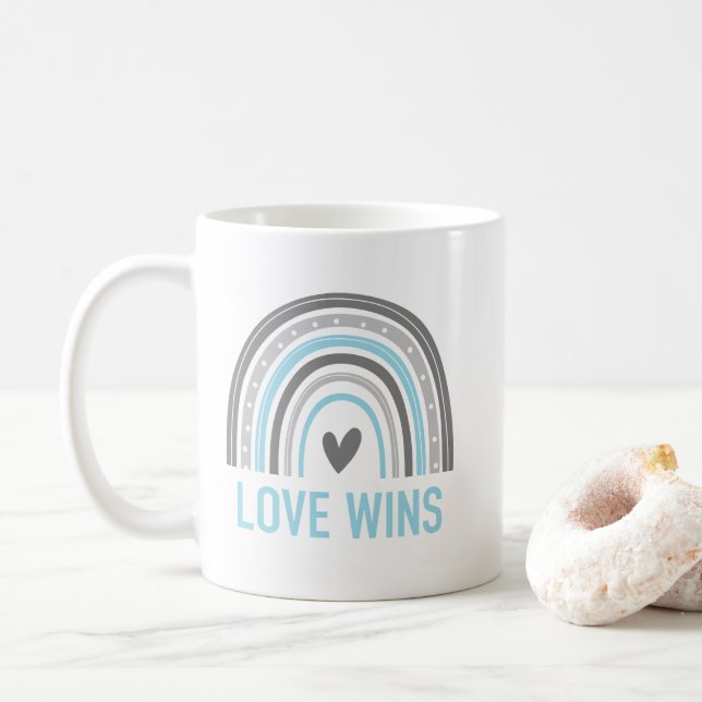 Caneca De Café Amor ganha Demiguy Rainbow (Com Donut)