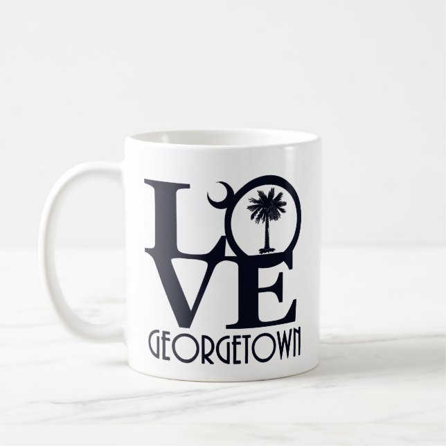 Caneca De Café AMOR Georgetown SC 11oz (Esquerda)