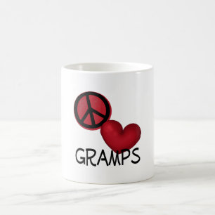 Caneca De Café Amor Gramps da paz