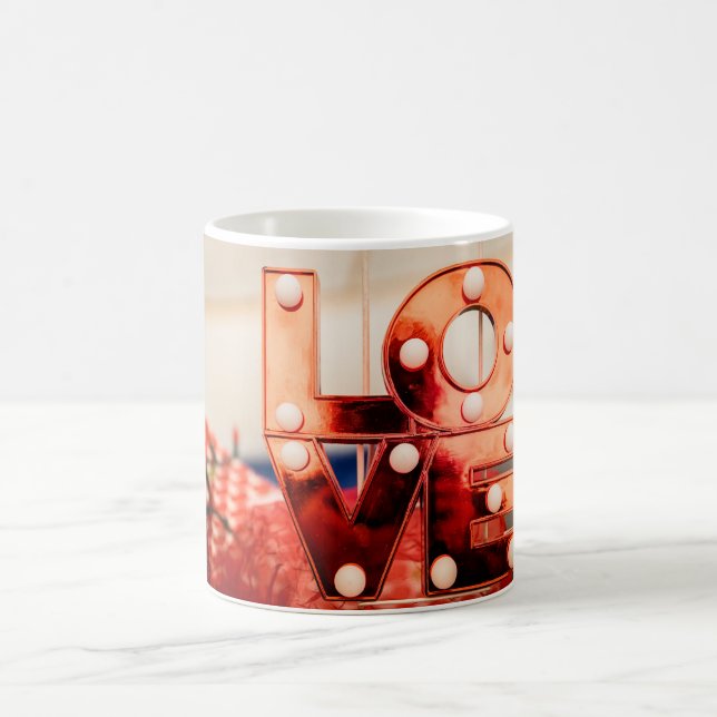 Caneca De Café AMOR (Grande Letra Vermelha) (Centro)