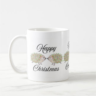 Caneca De Café Amor Hedghogs Natal