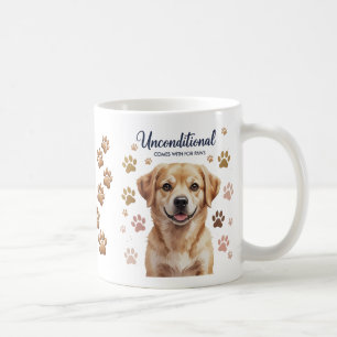Caneca De Café Amor Incondicional com Quatro Patas