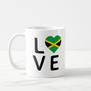 Caneca De Café Amor - Jamaica Flag