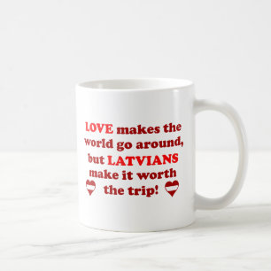 Caneca De Café Amor letão