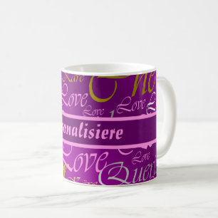 Caneca De Café Amor,liebe,kara,cher,käre,Querido,texto,rosa,festi