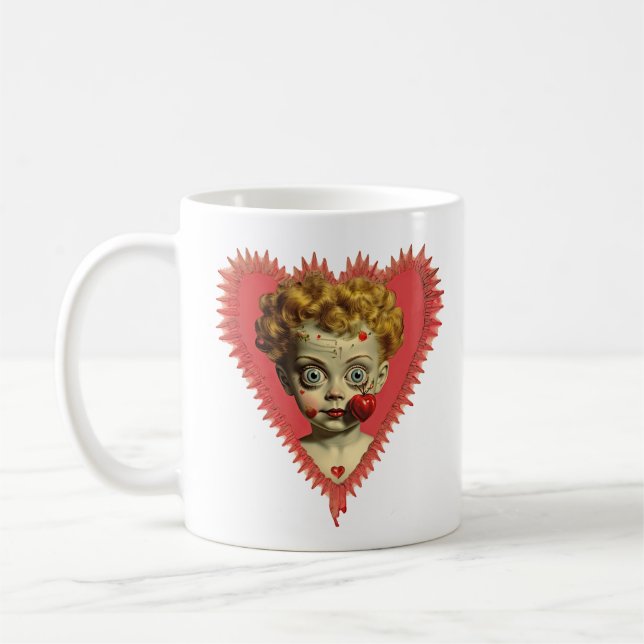 Caneca De Café Amor Magoa Diversão Cherub Angel Zombie Doll (Esquerda)