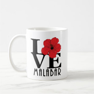 Caneca De Café AMOR Malabar 11oz Red Hibiscus