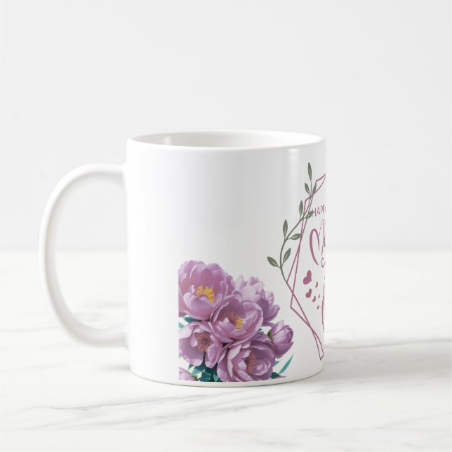 Caneca De Café Amor Materno Design Moderno  (Esquerda)