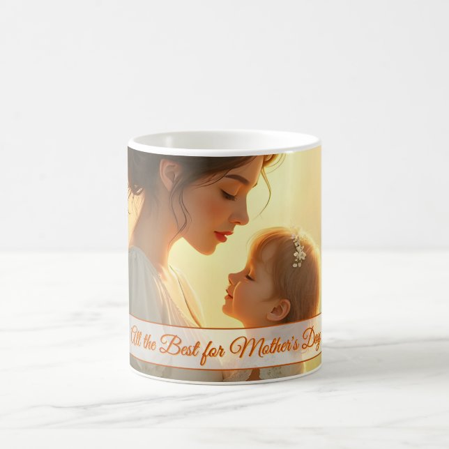 Caneca De Café Amor Materno Terno em Luz Florescente (Centro)