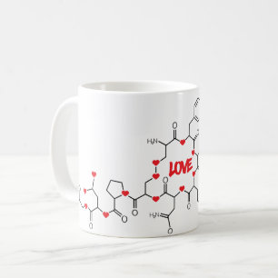 Caneca De Café Amor Molecule Mug Design