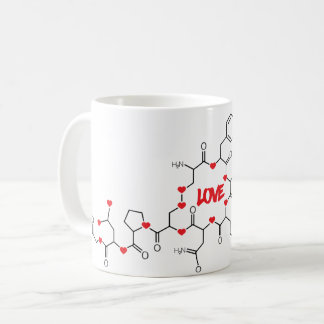 Caneca De Café Amor Molecule Mug Design