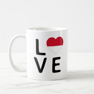 Caneca De Café Amor - Mônaco Flag