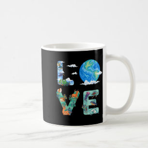 Caneca De Café Amor mundo dia da terra 2026 animal ambiental tre