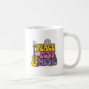 CANECA DE CAFÉ AMOR & MÚSICA DA PAZ
