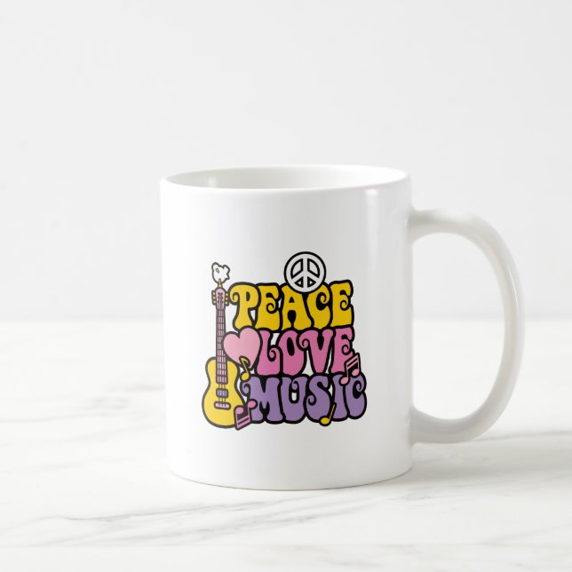 CANECA DE CAFÉ AMOR & MÚSICA DA PAZ (Direita)