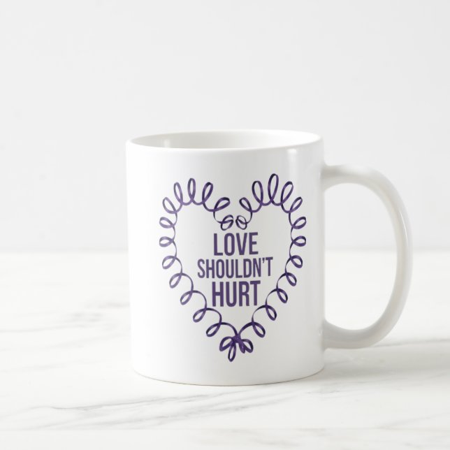 CANECA DE CAFÉ AMOR NÃO DEVE MACHUCAR (Direita)