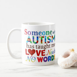CANECA DE CAFÉ AMOR NÃO PRECISA DE PALAVRAS AUTISM