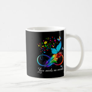 Caneca De Café Amor Não Precisa De Palavras Autismo Crianças Mamã