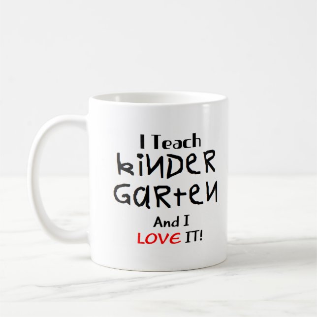 Caneca De Café amor no jardim de infância (Esquerda)