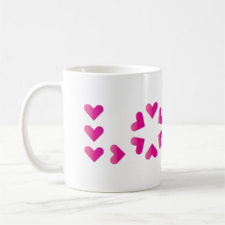 Caneca De Café AMOR nos corações