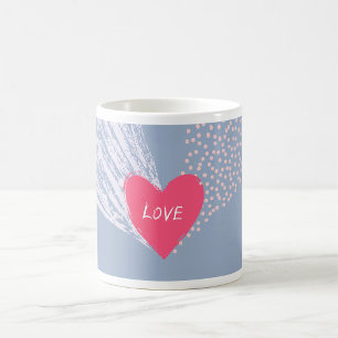 Caneca De Café Amor num Coração
