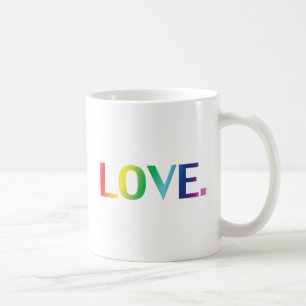 Caneca De Café Amor, orgulho lgbt lgbtq gay quedas cores do arco-