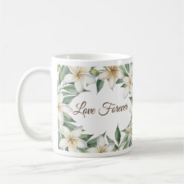 Caneca De Café Amor para sempre, Plumeria