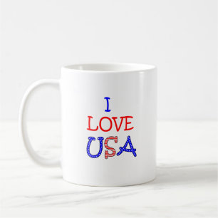 Caneca De Café Amor patriótico EUA de I