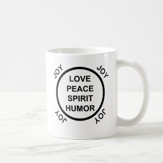 Caneca De Café Amor, paz, espírito, humor, alegria - escolha das