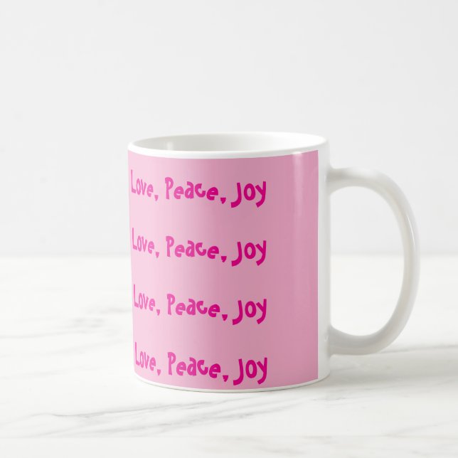 Caneca De Café Amor.Paz, Joy (Direita)