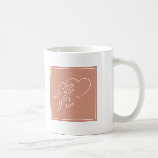 CANECA DE CAFÉ AMOR (PEACH) (Direita)