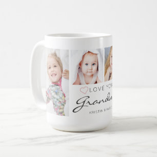 Caneca De Café AMOR Personalizado, SEU AVÓ 4 Fotografia Script