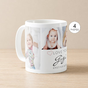 Caneca De Café AMOR Personalizado VOCÊ GIGI Manuscrito 4 Foto