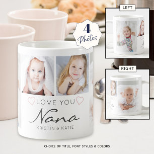 Caneca De Café AMOR Personalizado VOCÊ NANA Manuscrito 4 Foto